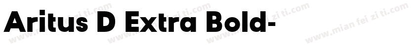 Aritus D Extra Bold字体转换